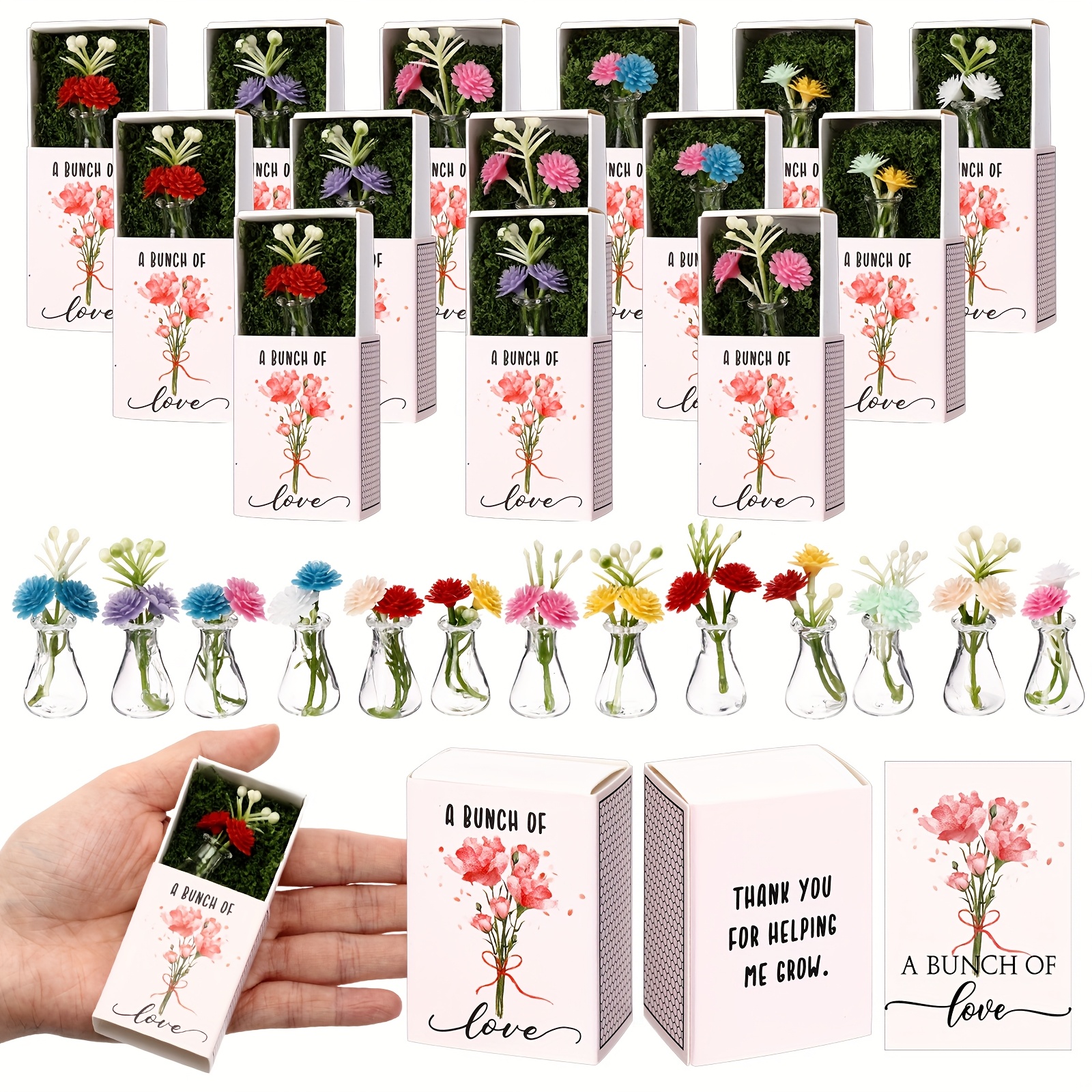 Tech For Office - 50 Bulk Mini Bud Vase with