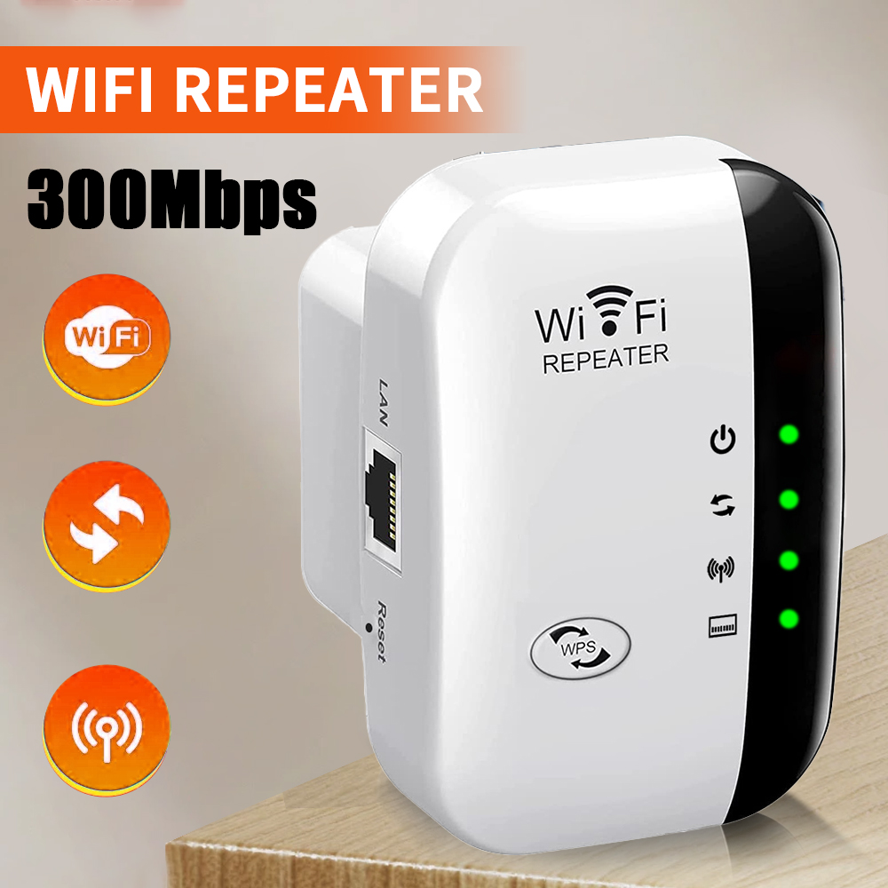 Tech For Office - High-Performance 300Mbps WiFi Extender & Signal