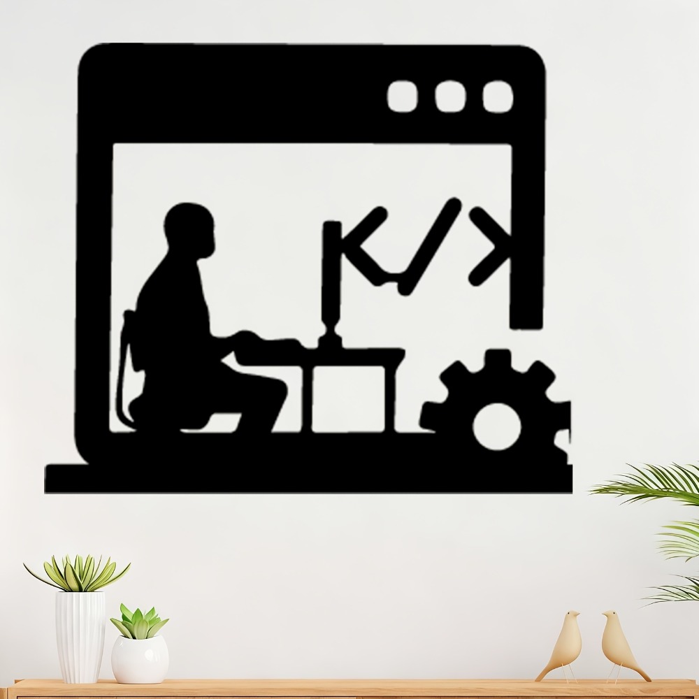 Tech Office Wall Decor - Programmer Metal Wall Art, Software Developer