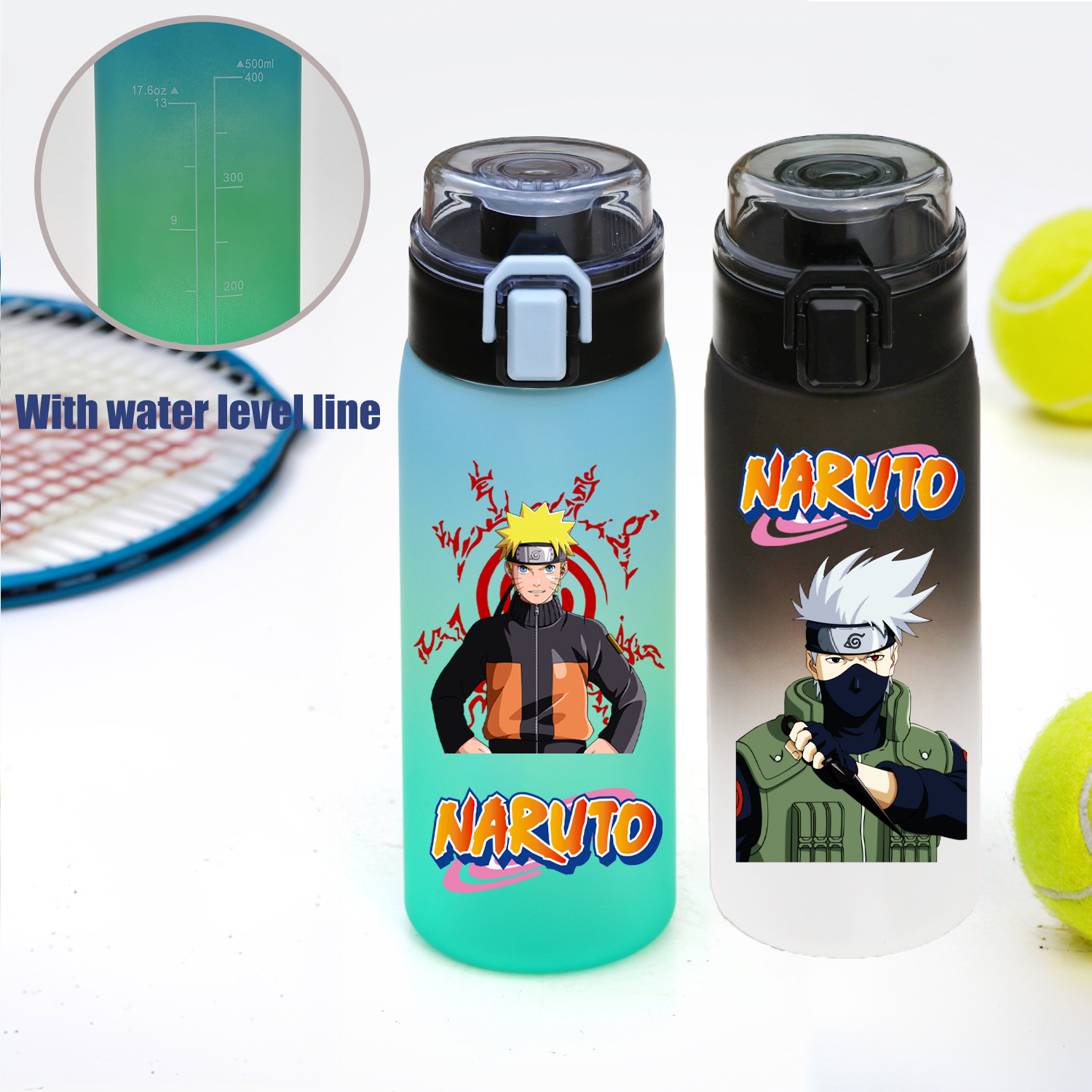 Tech For Office - 500ML NARUTO Sports Water Bottle Gradient