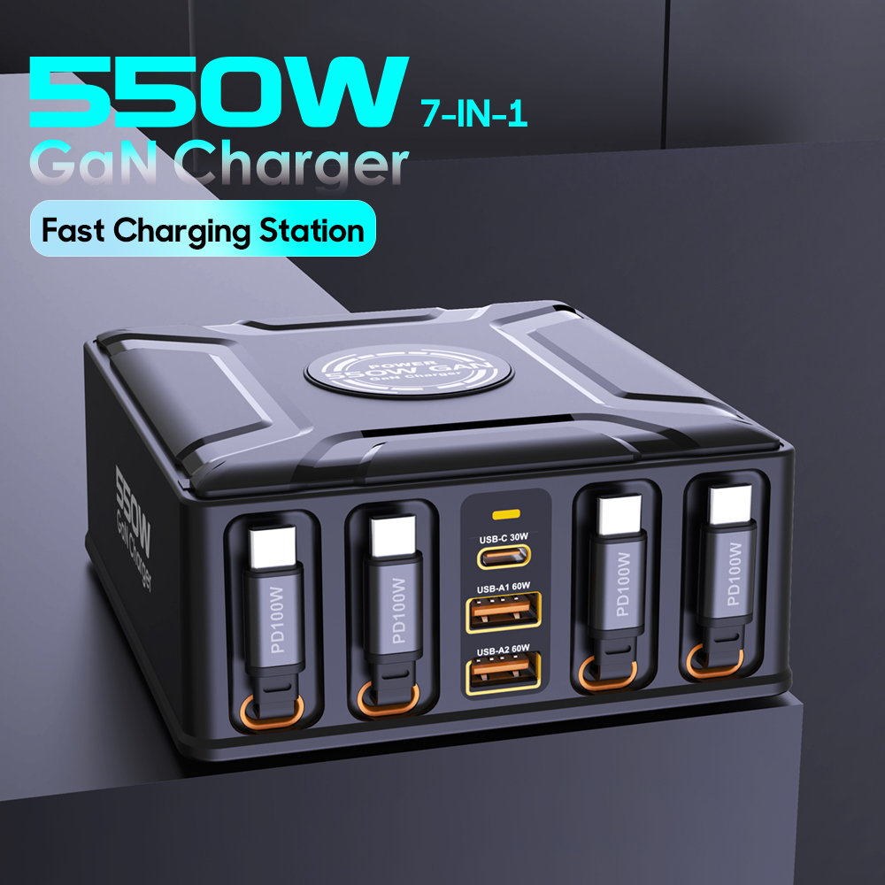550W 7-in-1 Charging Station w - đánh giá và giá Cable Lock Laptop