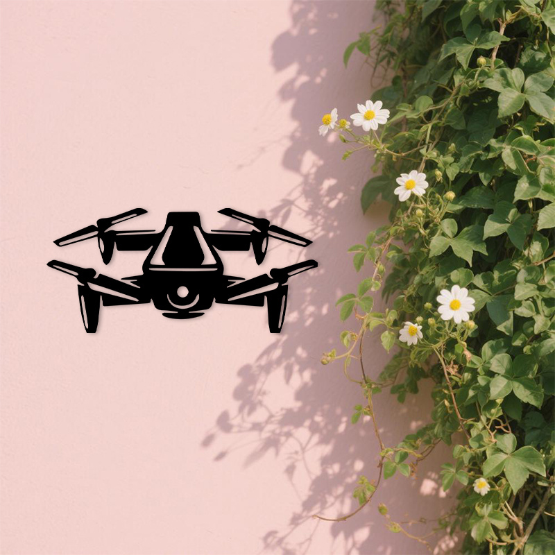 Drone Silhouette Metal Wall Ar - đánh giá và giá Tech Office Wall Decor