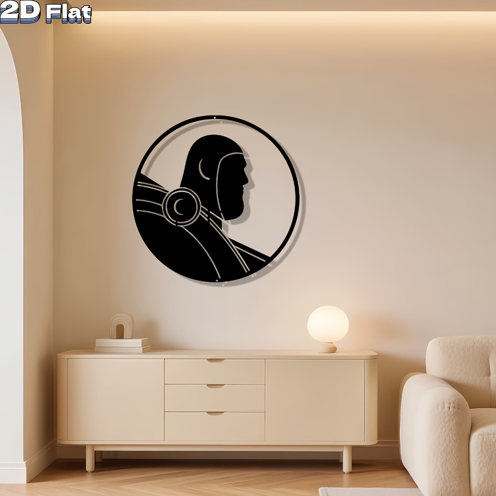 1pc Modern Robot Aluminum Plat - đánh giá và giá Tech Office Wall Decor