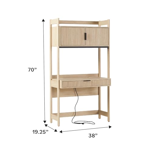 Coastal Oak Modern Transitiona - đánh giá và giá Office Tech Furniture