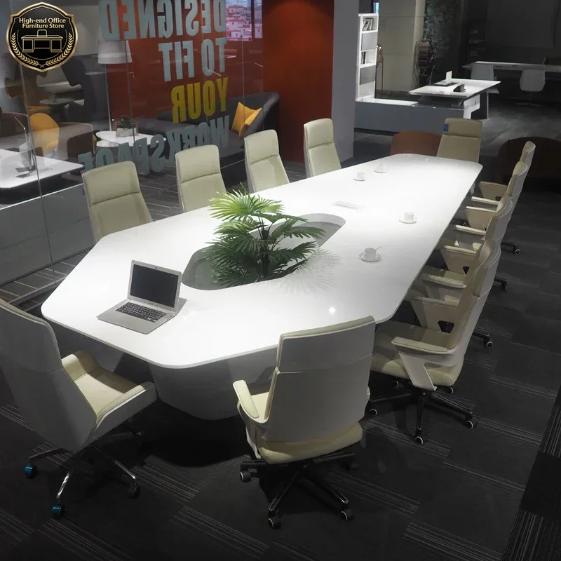 Modern White High Tech Smart O - đánh giá và giá Office Tech Furniture