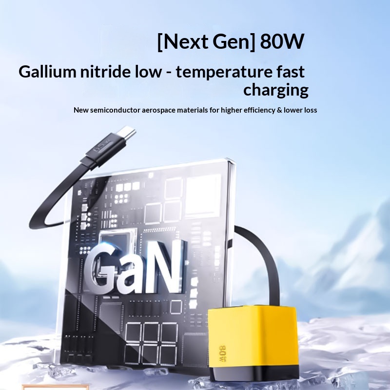 80W GaN Fast Charger Built In  - đánh giá và giá Cable Lock Laptop