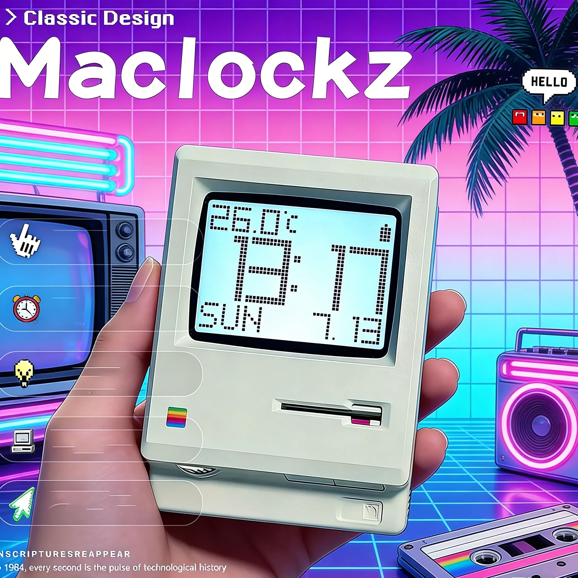 Retro Nostalgic Maclock Alarm  - đánh giá và giá Office Tech Furniture