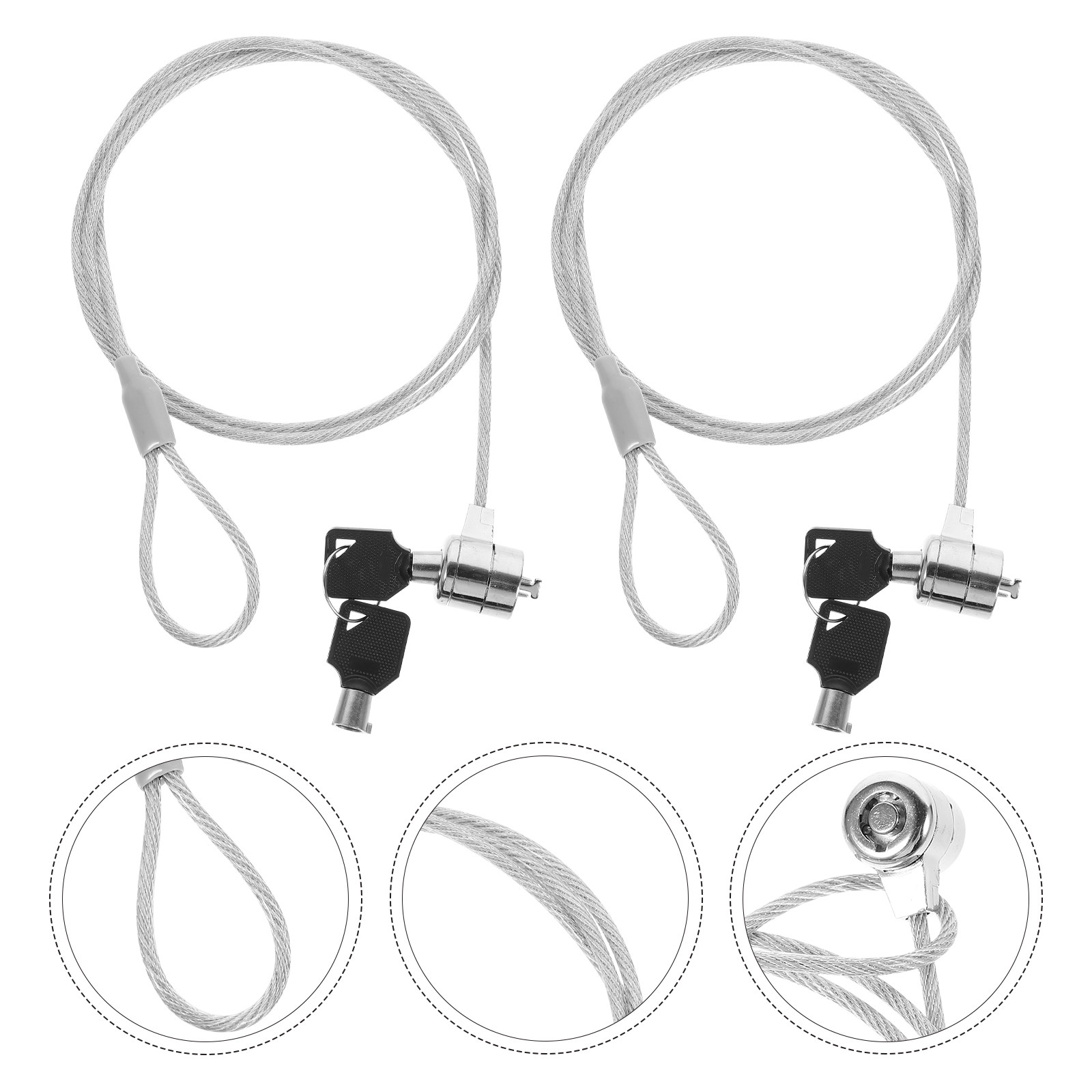 2Sets Security Hardware Cable  - đánh giá và giá Cable Lock Laptop