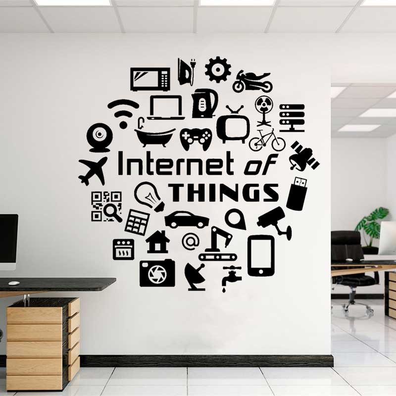 Tech vinyl wall decals Interne - đánh giá và giá Tech Office Wall Decor