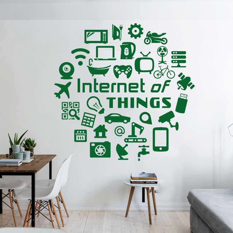 Tech vinyl wall decals Interne - đánh giá và giá Tech Office Wall Decor