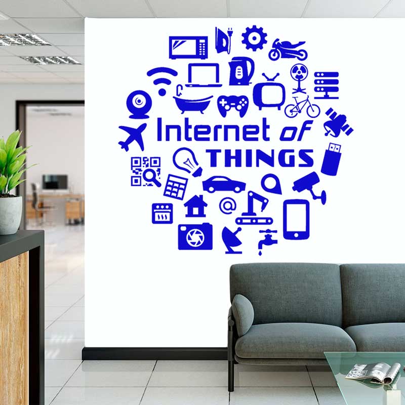 Tech vinyl wall decals Interne - đánh giá và giá Tech Office Wall Decor