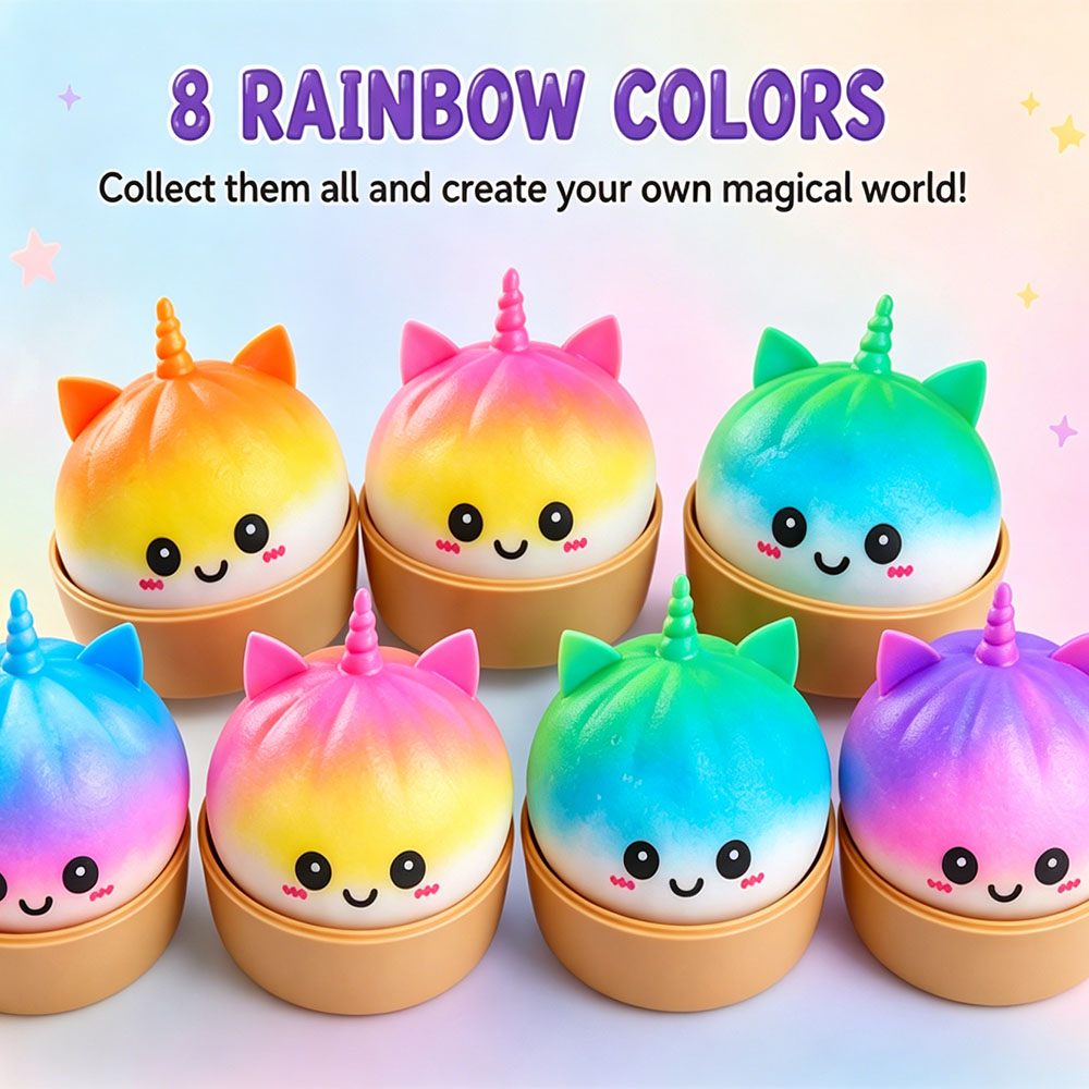 Jumbo Unicorn Bao Bun Squishy  - đánh giá và giá Office Hi Tech