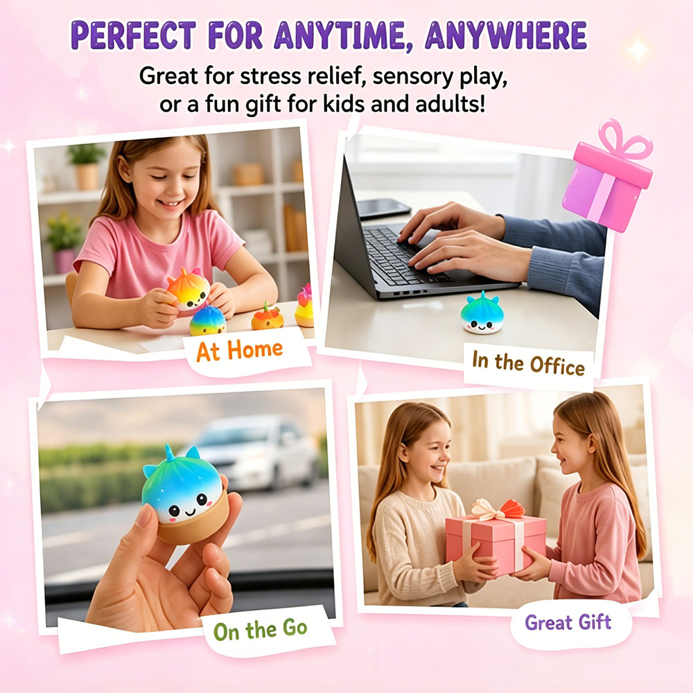 Jumbo Unicorn Bao Bun Squishy  - đánh giá và giá Office Hi Tech