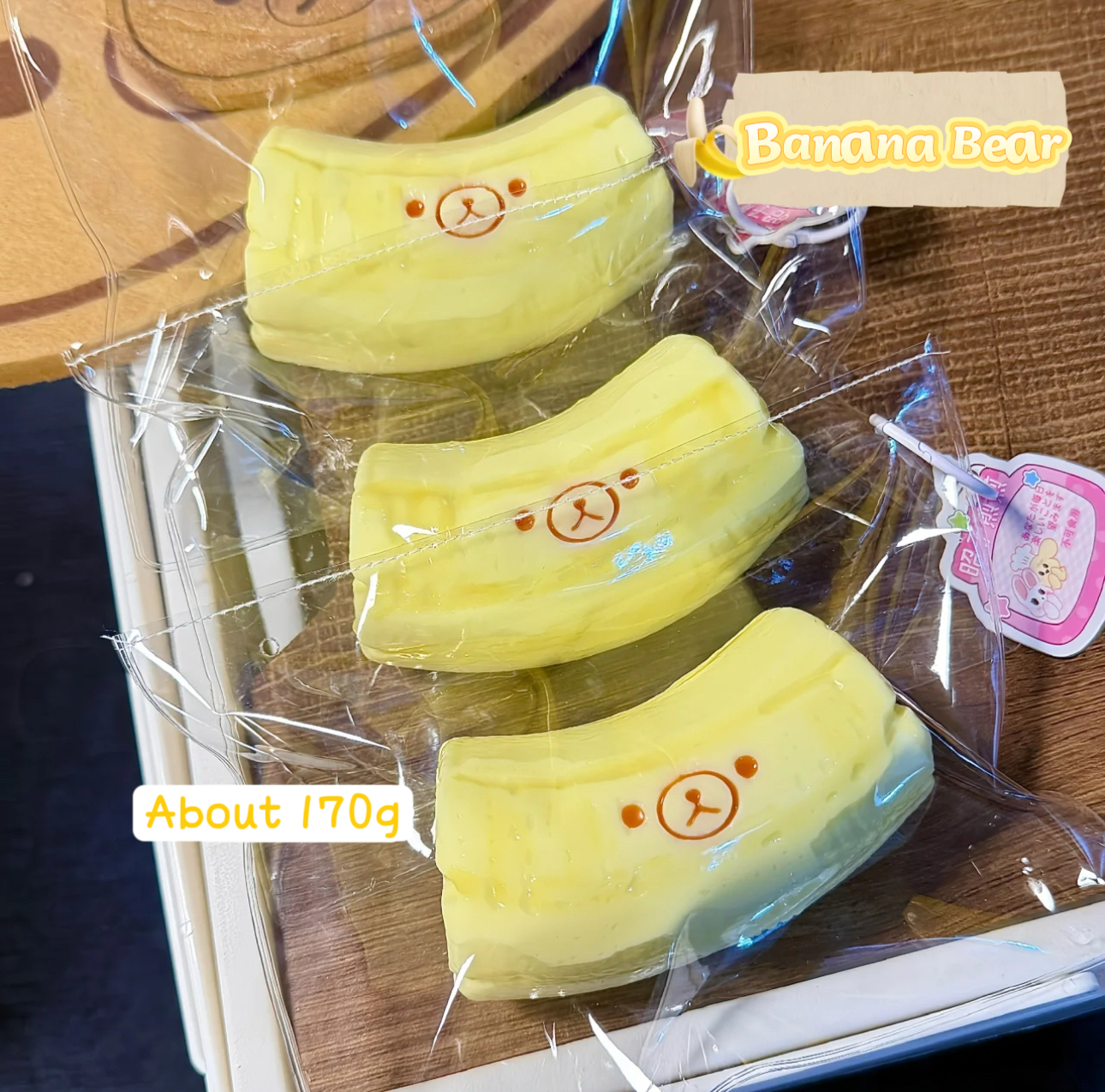 Creamy Yellow Bear Banana Sque - đánh giá và giá Office Hi Tech