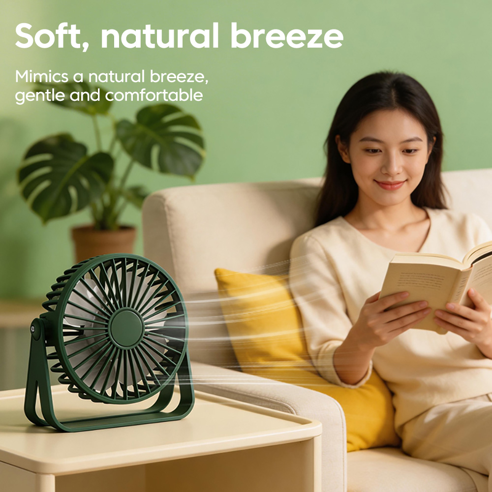 Mini USB Desktop Fan Portable  - đánh giá và giá Home Office Tech Gadgets