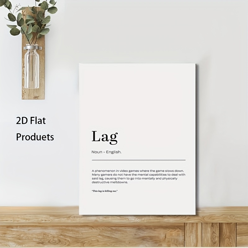 2D Flat, 1pc Minimalist Lag De - đánh giá và giá Tech Office Wall Decor