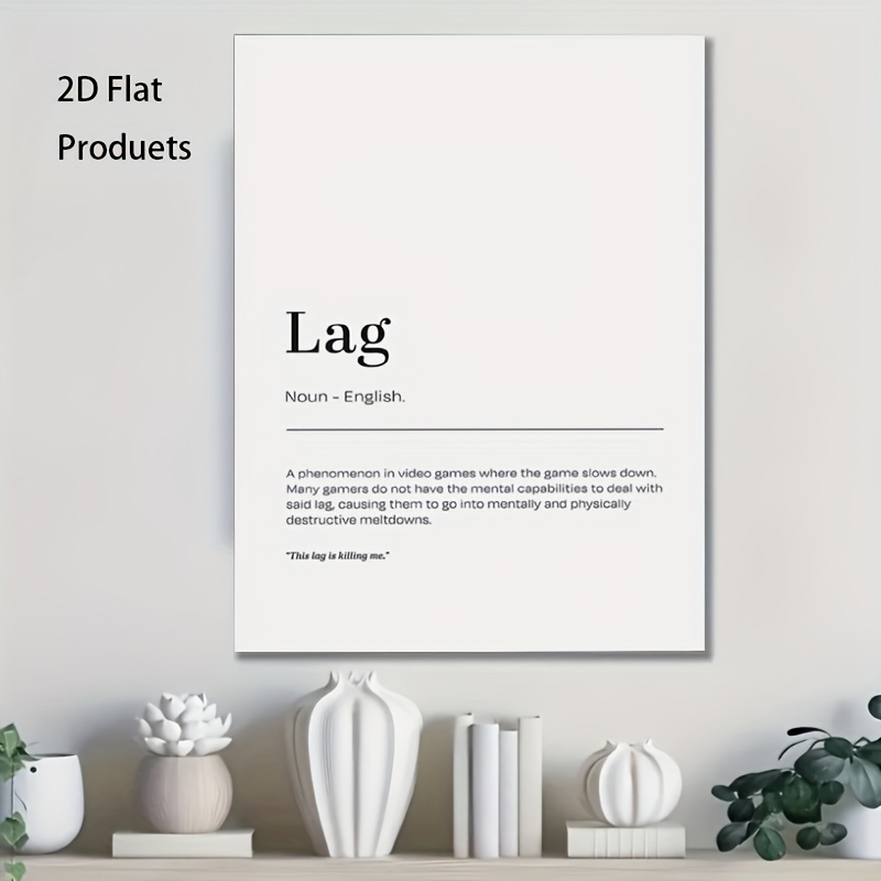 2D Flat, 1pc Minimalist Lag De - đánh giá và giá Tech Office Wall Decor